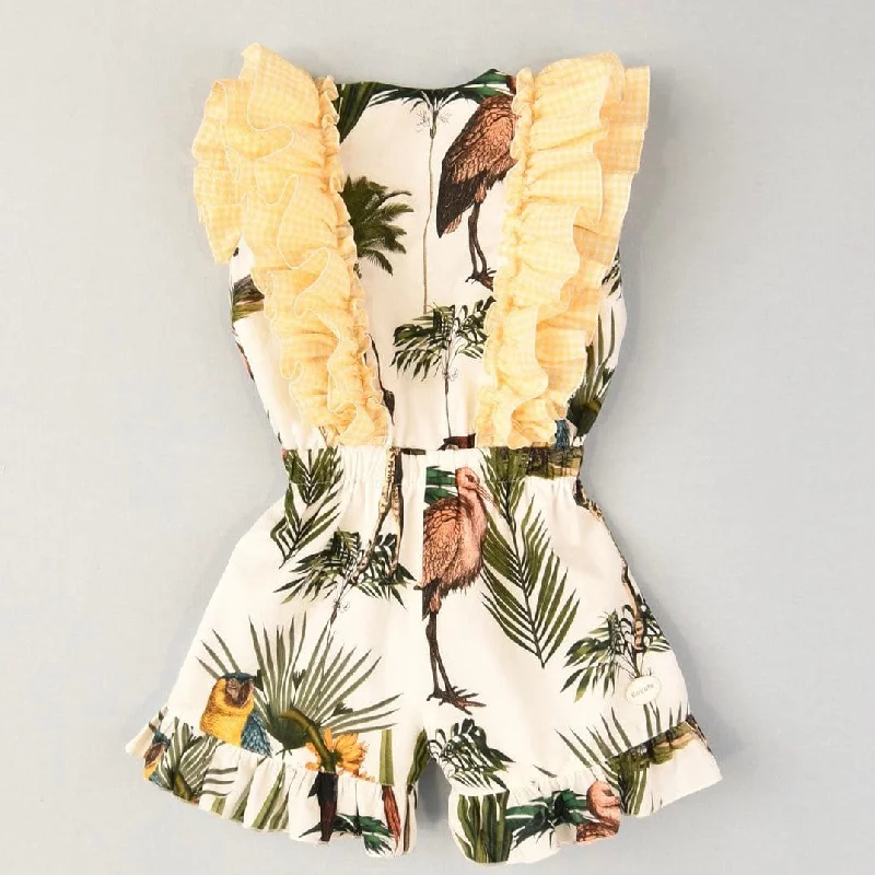 COCOTE - Safari  Playsuit - Yellow