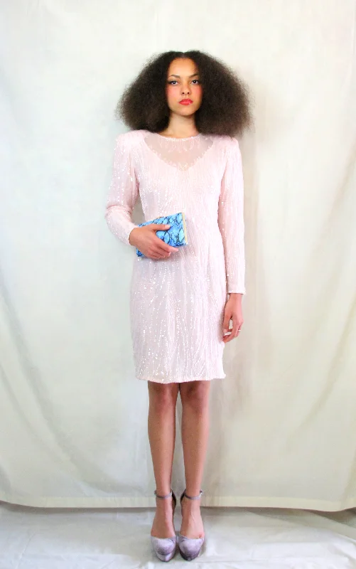 RENT Pink Vintage Sequin Dress