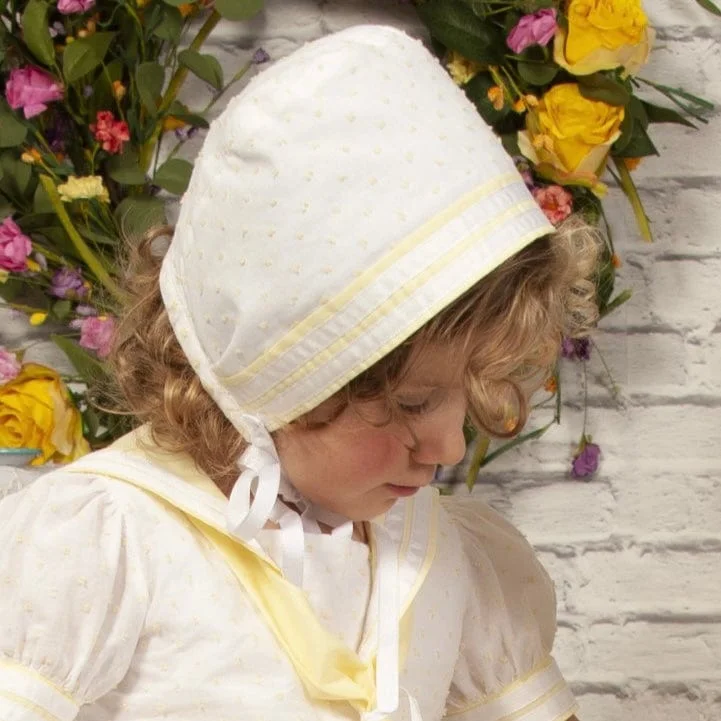 SONATA - Easter Sailor Bonnet - Yellow